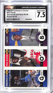 1996-97 Collectors Choice Kobe Bryant Kevin Garnett O'Neal Mini Cards Rookie RC CGC 7.5