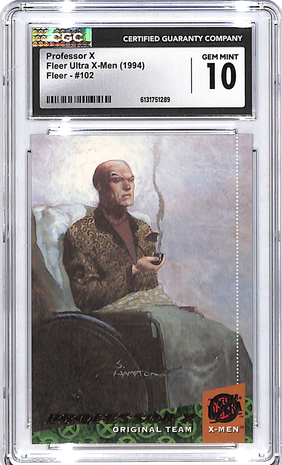1994 Fleer Ultra X-Men Professor X #102 CGC 10
