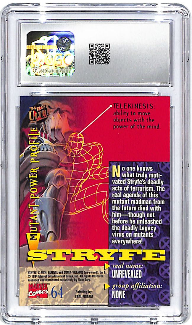 1994 Fleer Ultra X-Men Stryfe #64 CGC 10