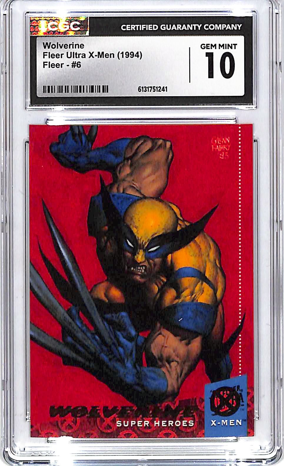 1994 Fleer Ultra X-Men Wolverine #6 CGC 10