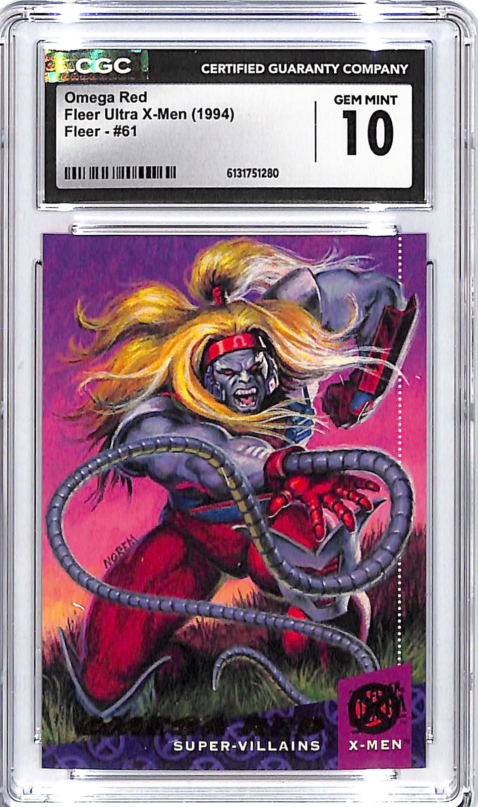1994 Fleer Ultra X-Men Omega Red #61 CGC 10