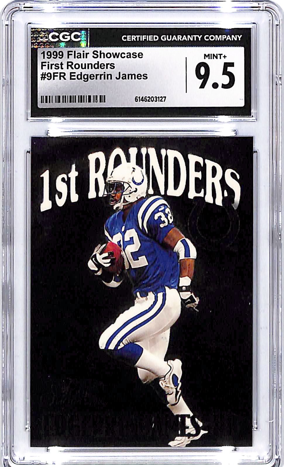 1999 Flair Showcase Edgerrin James First Rounders CGC 9.5 Colts