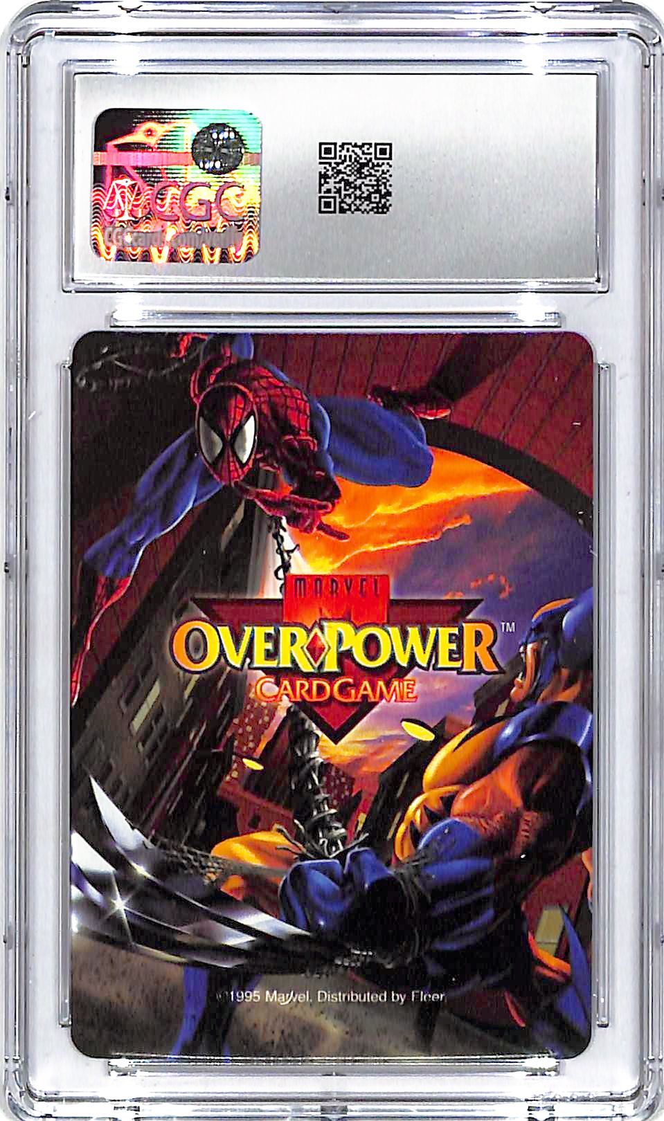1995 OverPower Marvel Base Set Venom Fighting Common 5FIT CGC 10