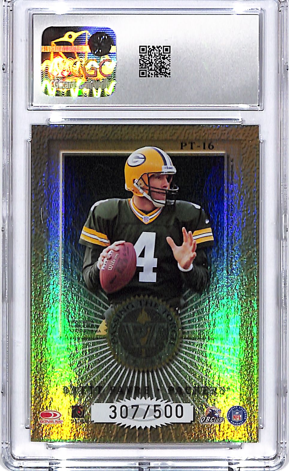 2000 Donruss Elite Bart Starr Brett Favre Passing the Torch /500 CGC 10 Packers