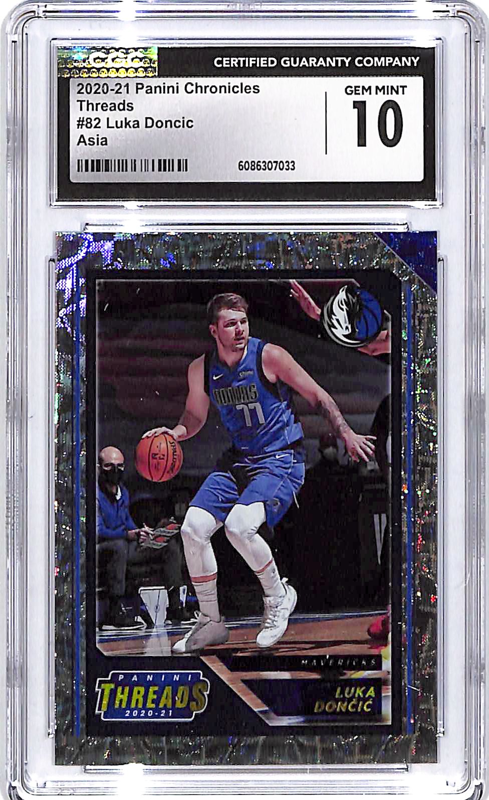 2020-21 Chronicles Luka Doncic Threads Asia #82 CGC 10 Mavericks