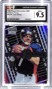 1999 Playoff Momentum SSD John Elway Gridiron Force CGC 9.5 Broncos