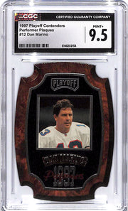 1997 Playoff Contenders Dan Marino Performer Plaques CCG 9.5 Dolphins
