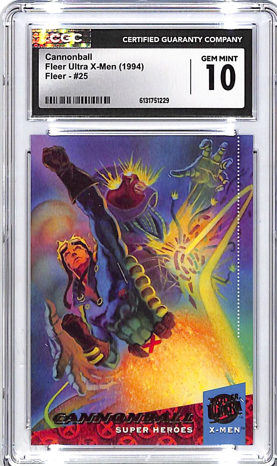 1994 Fleer Ultra X-Men Cannonball #25 CGC 10