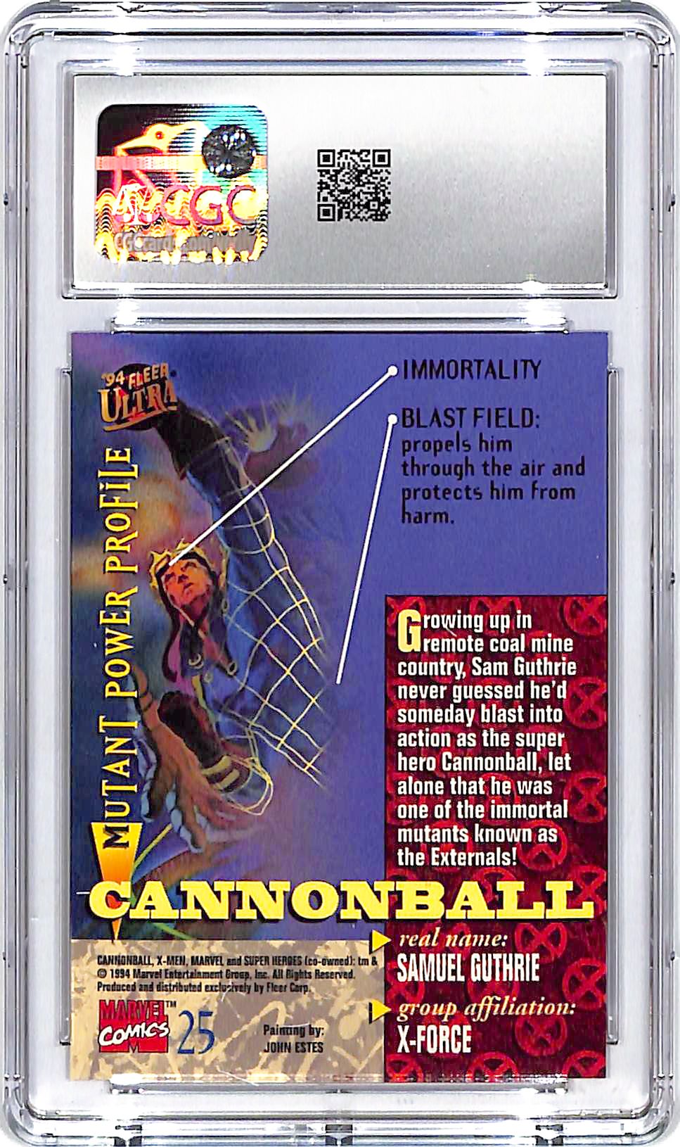 1994 Fleer Ultra X-Men Cannonball #25 CGC 10