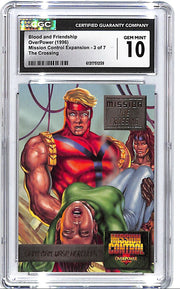 1996 OverPower Mission Control Expansion Blood and Friendship Giant Man Wasp Hercules CGC 10