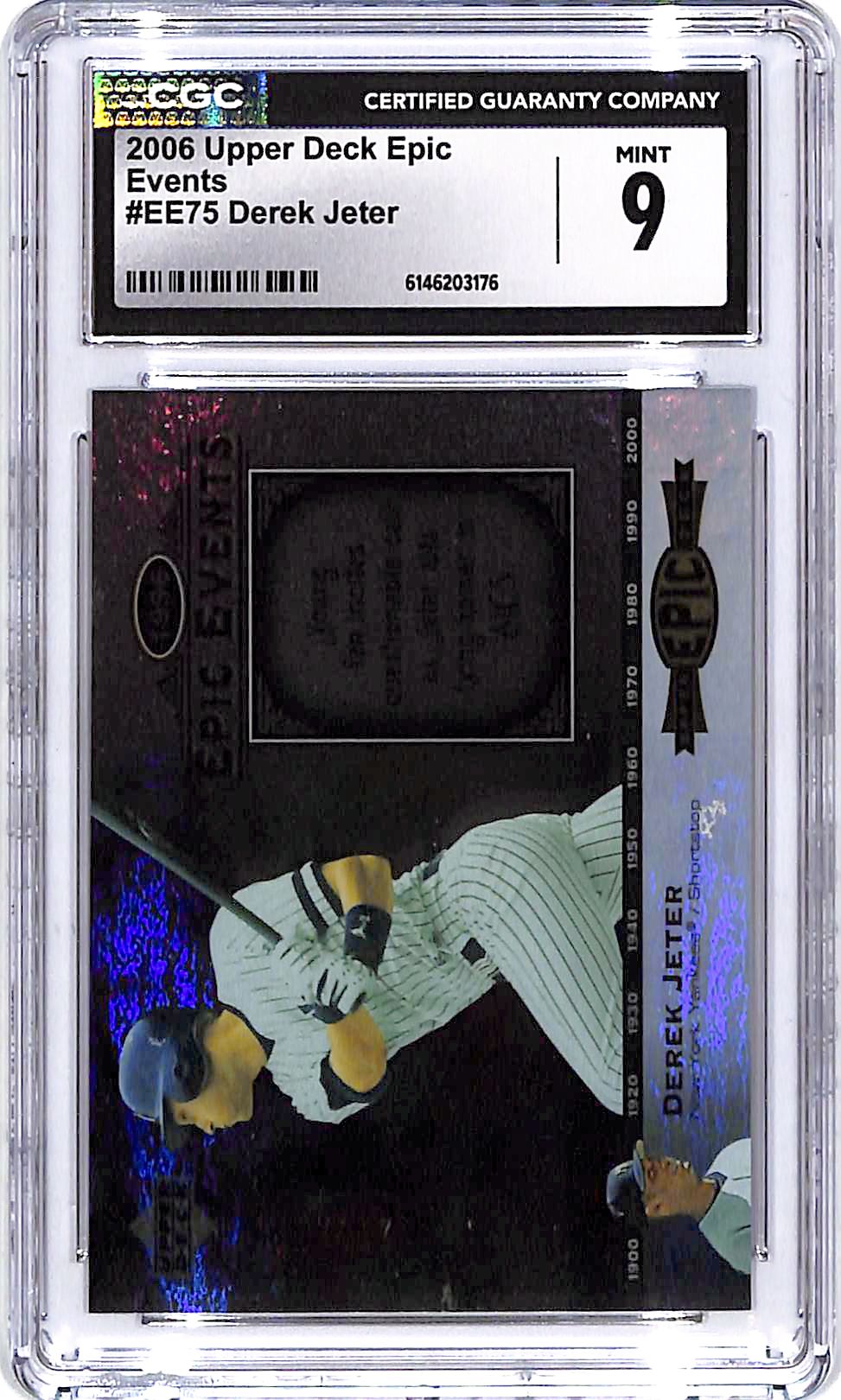2006 Upper Deck Epic Derek Jeter Events /675 CGC 9 Yankees