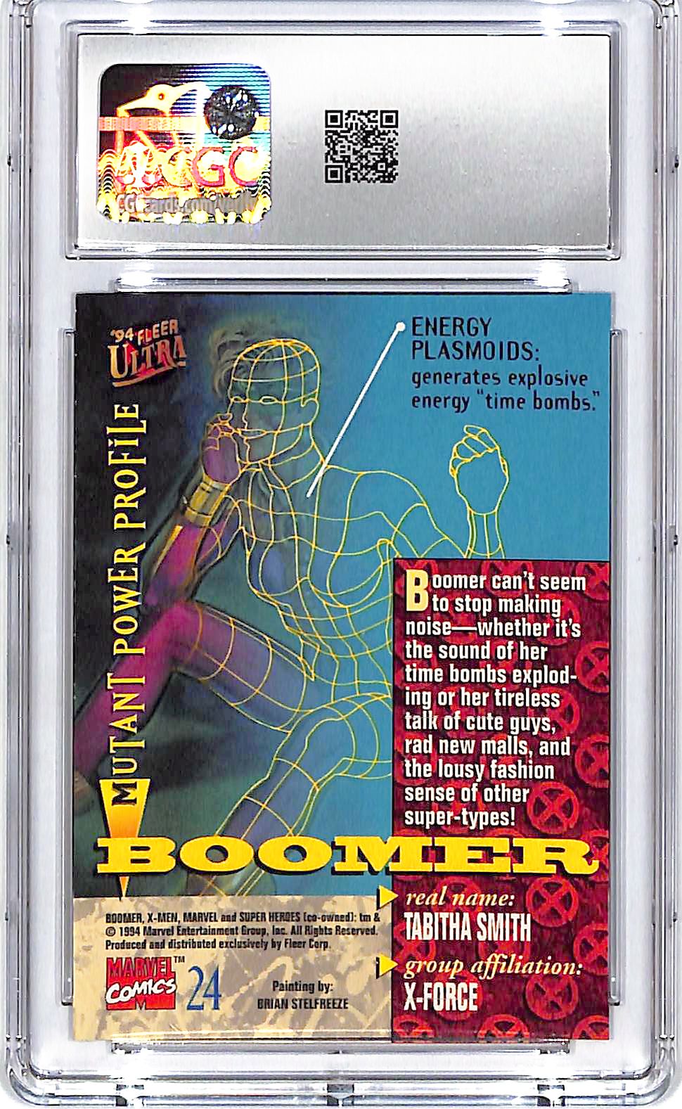1994 Fleer Ultra X-Men Boomer #24 CGC 10