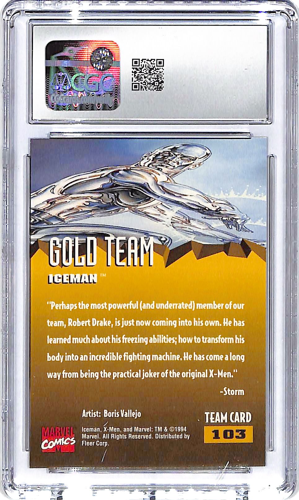 1994 Iceman Fleer Ultra X-Men '95 #103 CGC Gem Mint 10