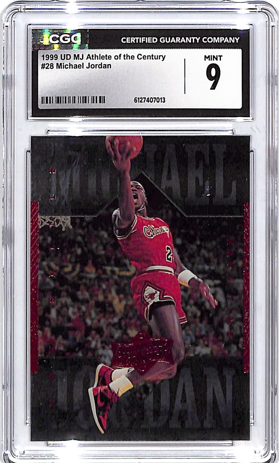 1999 UD MJ Athlete of the Century Michael Jordan #28 CGC 9 Bulls