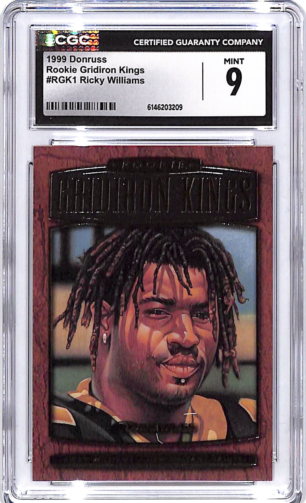 1999 Donruss Ricky Williams Rookie Gridiron Kings /5000 CGC 9 Saints