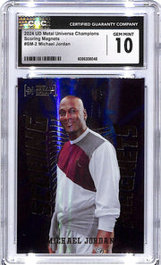 2024 UD Metal Universe Michael Jordan Scoring Magnets CGC 10