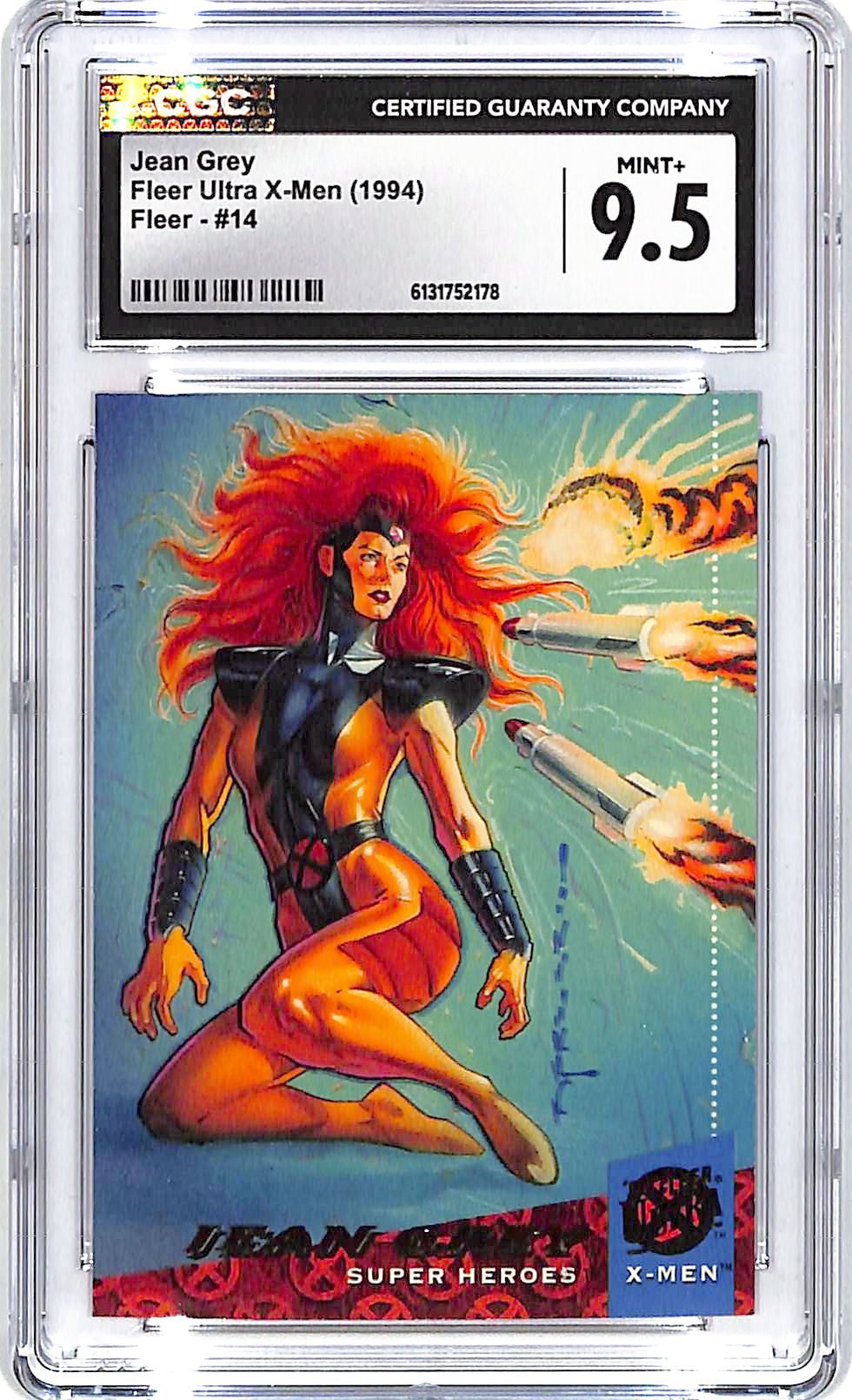 1994 Fleer Ultra X-Men Jean Grey #14 CGC 9.5