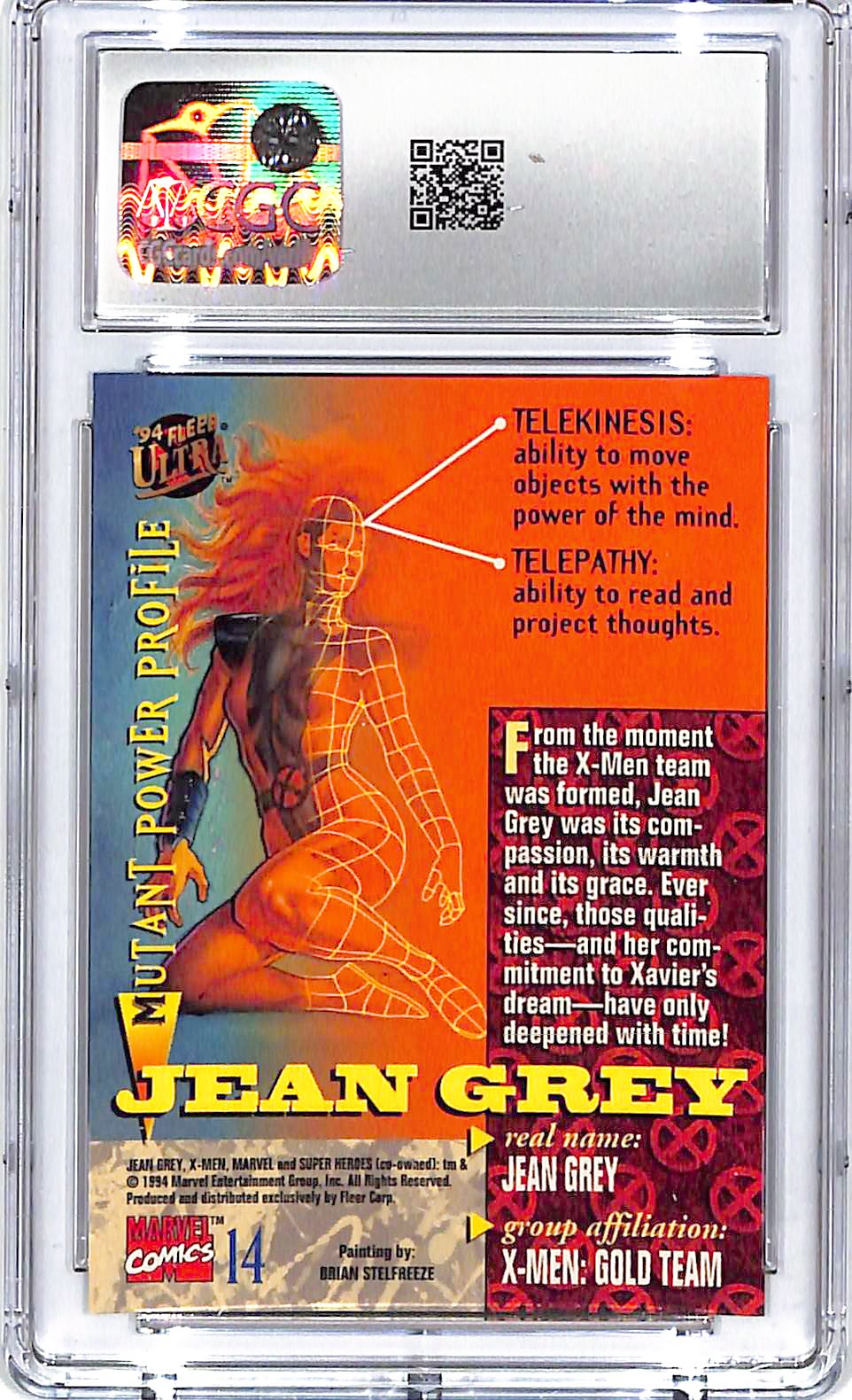 1994 Fleer Ultra X-Men Jean Grey #14 CGC 9.5