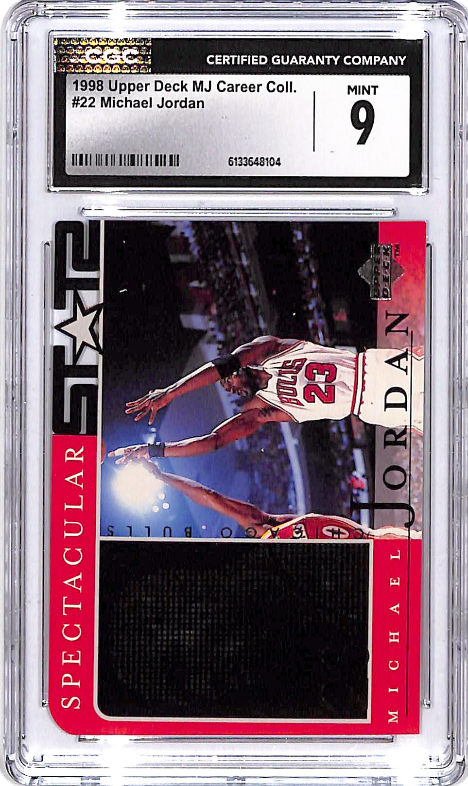 1998 Upper Deck Michael Jordan Career Collection #22 CGC 9 Bulls