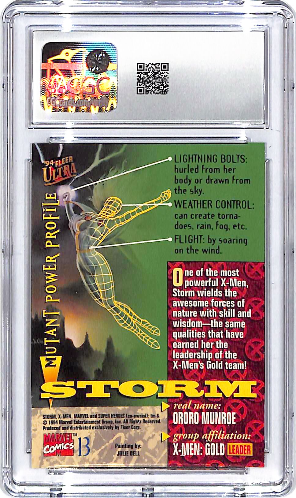 1994 Fleer Ultra X-Men Storm #13 CGC 9.5
