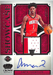 2023-24 Crown Royale Amen Thompson Auto Autograph Rookie RC Patch RPA /25 Rockets