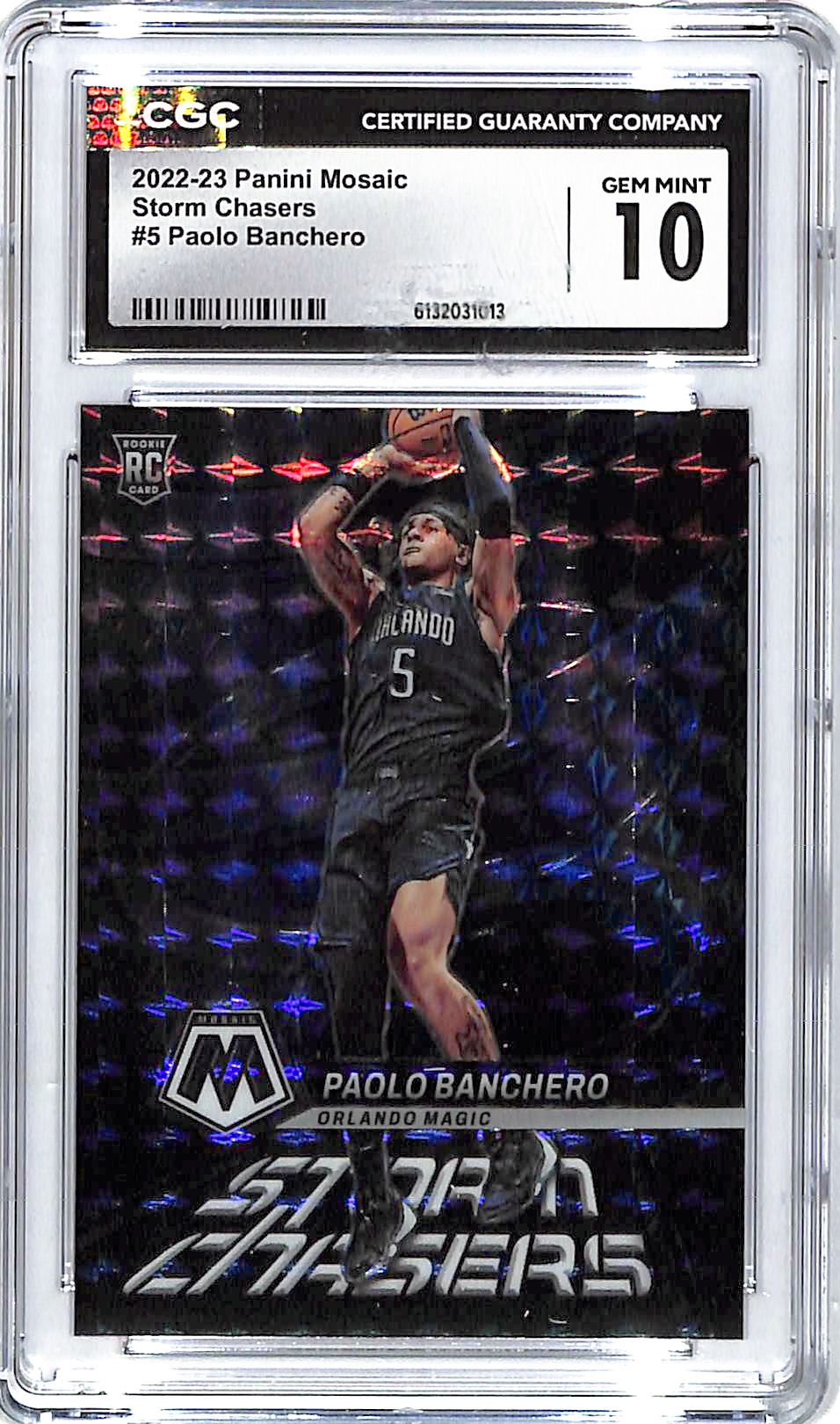 2022-23 Mosaic Paolo Banchero Storm Chasers Rookie RC #5 CGC 10 Magic