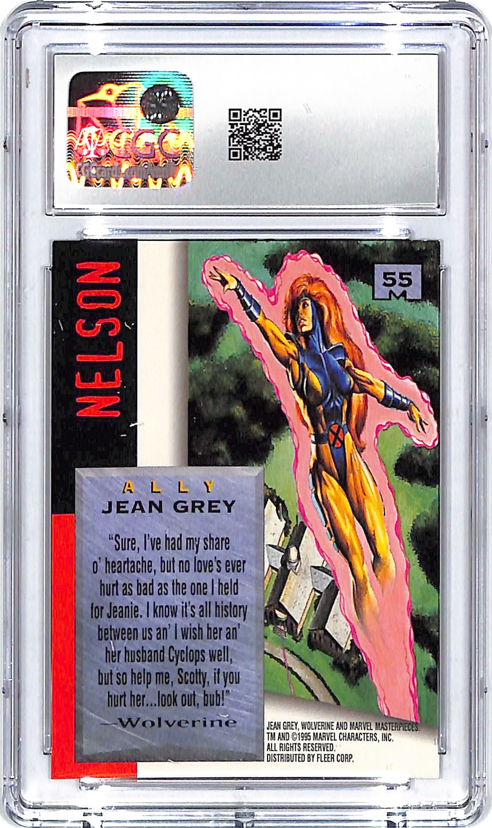 1995 Fleer Marvel Masterpieces Jean Grey #55 CGC 9.5