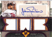 2025 Topps Museum Collection Johan Santana Auto Autograph Patch Jersey /75 Twins