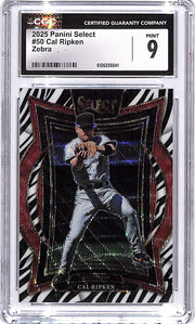 2025 Select Cal Ripken Jr Zebra CGC 9 Orioles