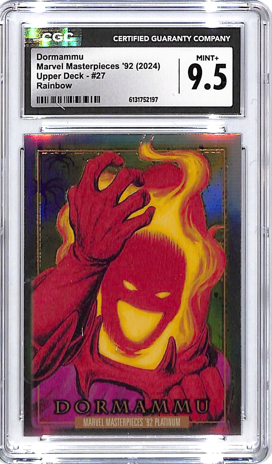 2024 Upper Deck Marvel Masterpieces 92 Dorammu Rainbow CGC 9.5