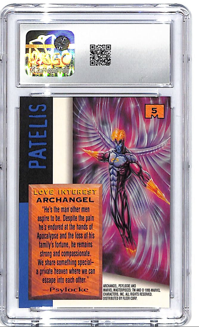 1995 Fleer Marvel Masterpieces Archangel #5 CGC 9.5