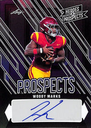 2024 Leaf Heroes and Prospects Woody Marks Rookie RC Auto Autograph /25