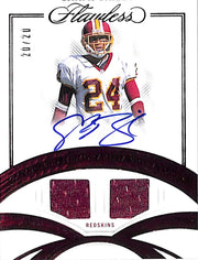 2025 Panini Flawless Champ Bailey Auto Autograph Patch Jersey /20 Redskins