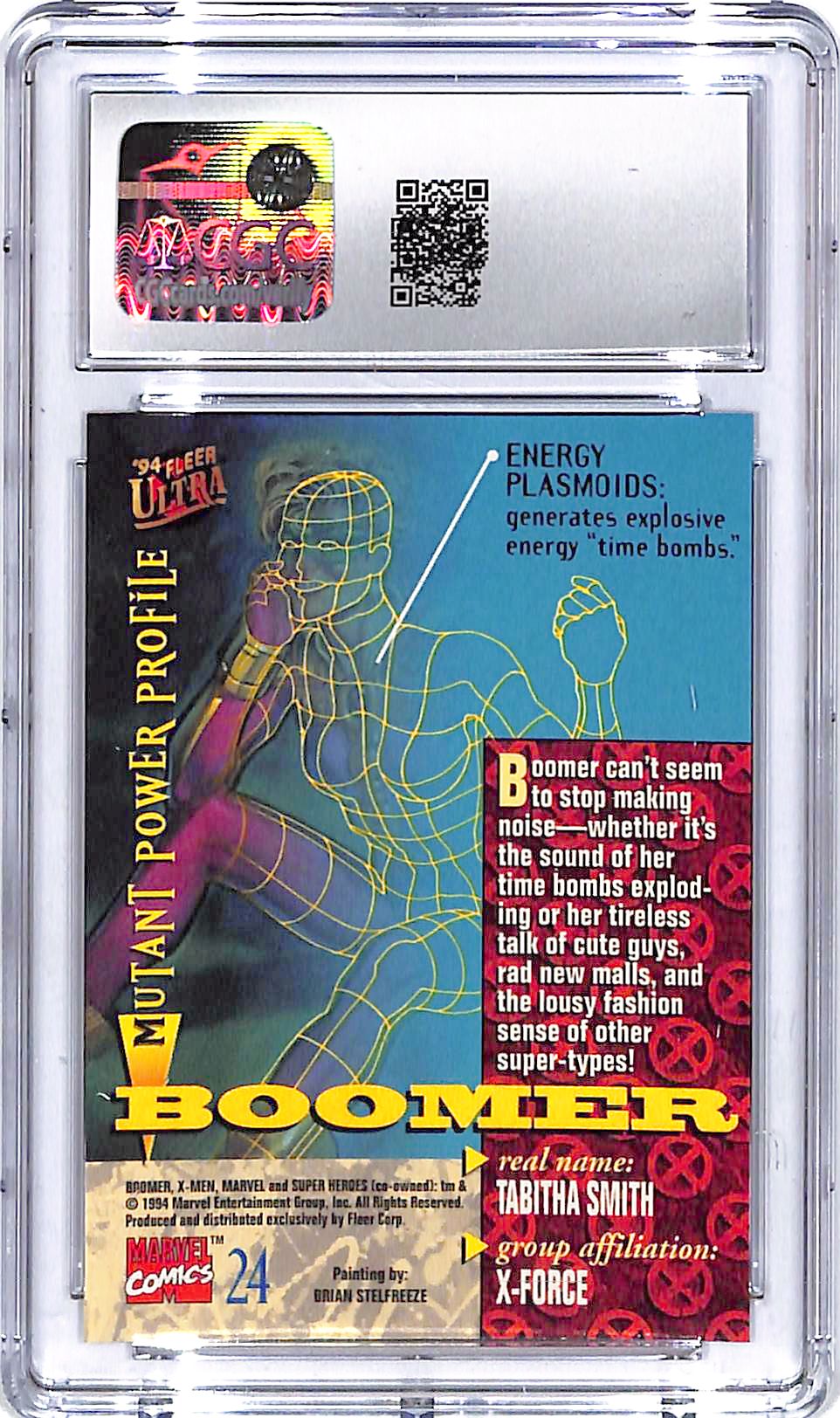 1994 Fleer Ultra X-Men Boomer #24 CGC 9.5