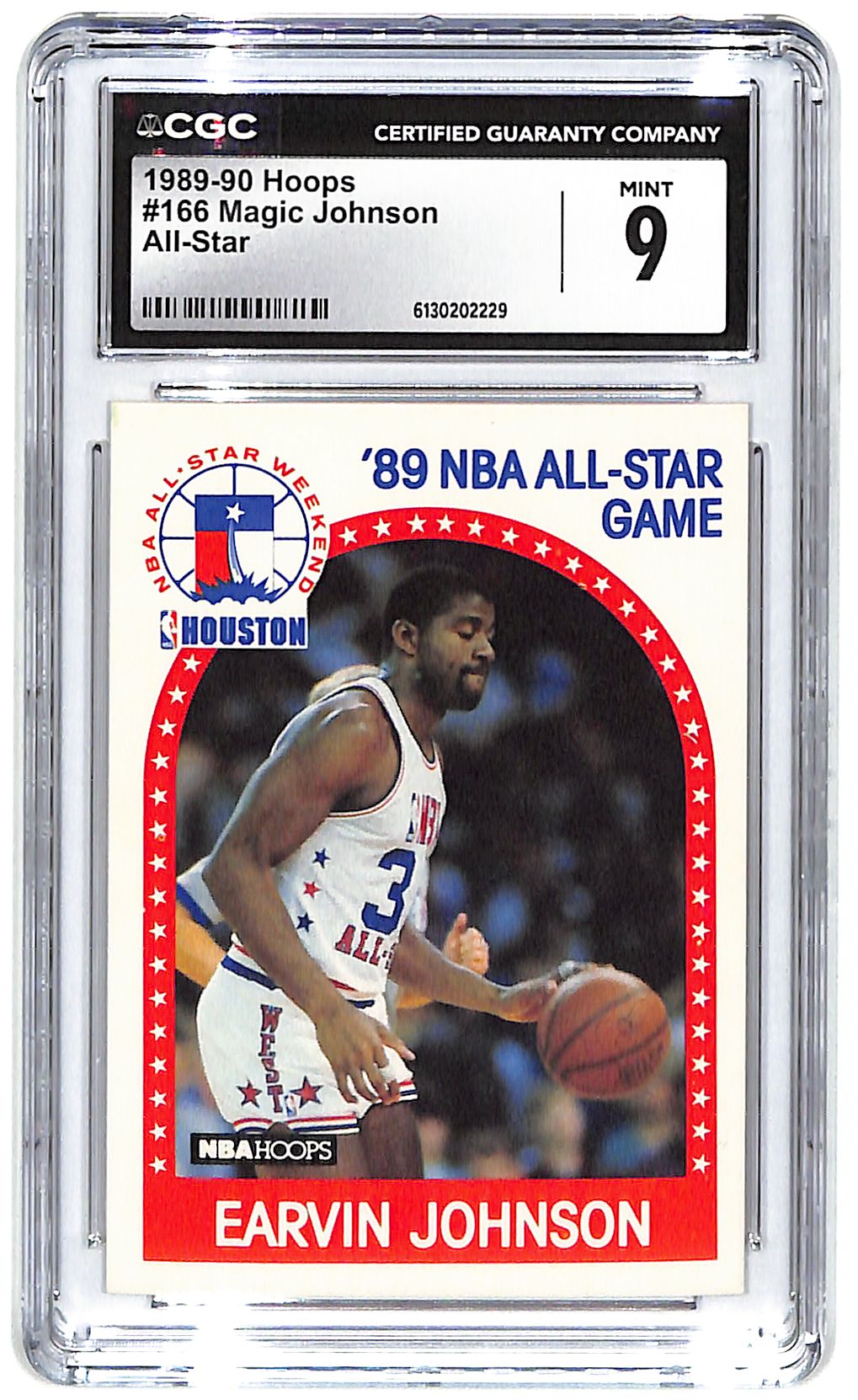 1989-90 Magic Johnson Hoops All-Star #166 CGC Mint 9