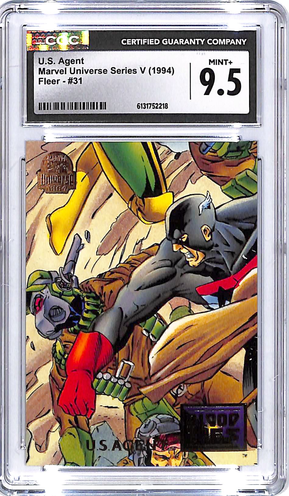 1994 Fleer Marvel Universe Series US Agent #31 CGC 9.5