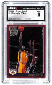 2000-01 Shaquille O'Neal Topps Tipoff #10 CGC Mint 9