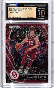 2021 Prizm Draft Picks Austin Reaves Rookie RC Red Choice /88 PSA 10 Pristine