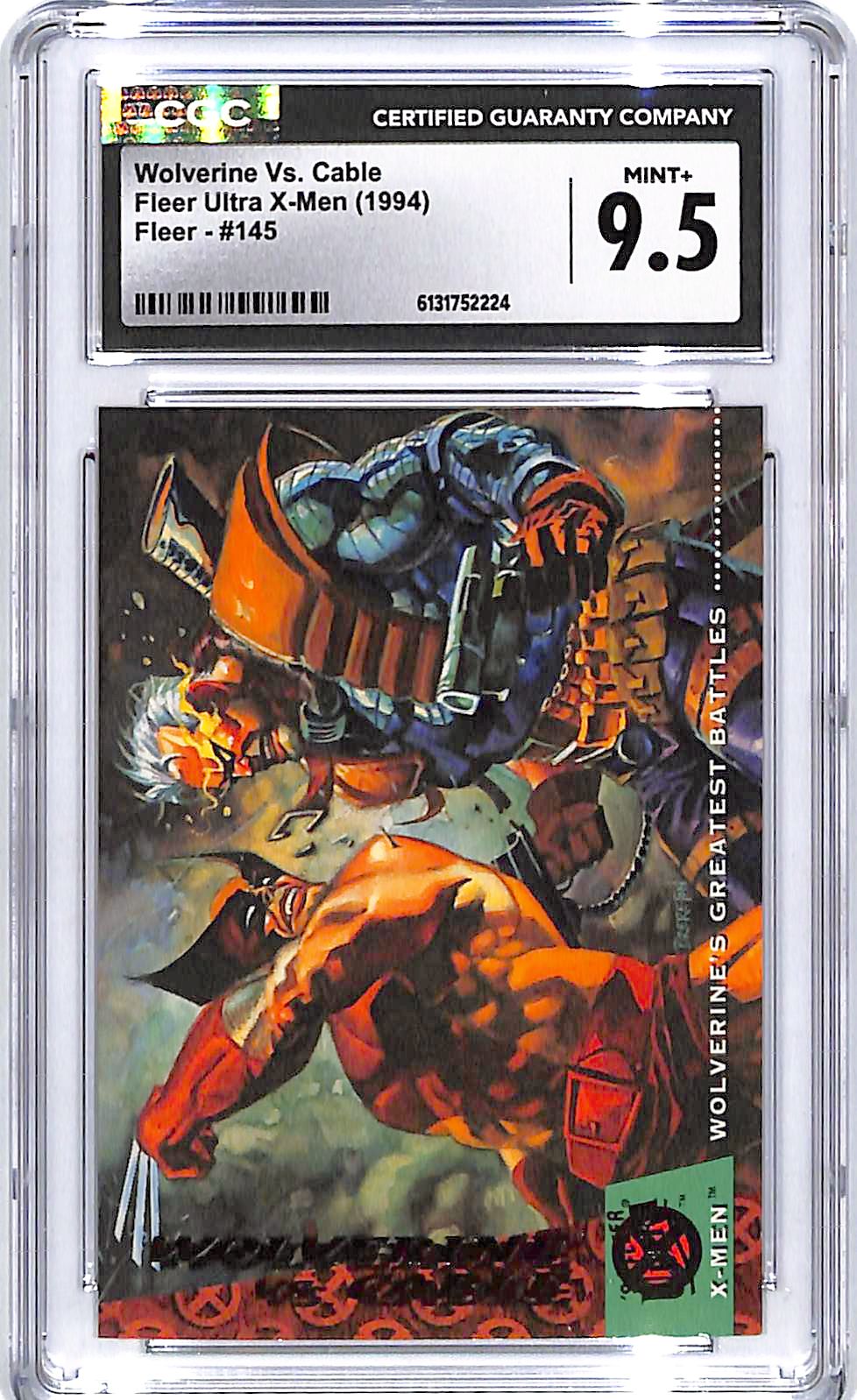 1994 Fleer Ultra X-Men Wolverine vs Cyber #138 CGC 9.5