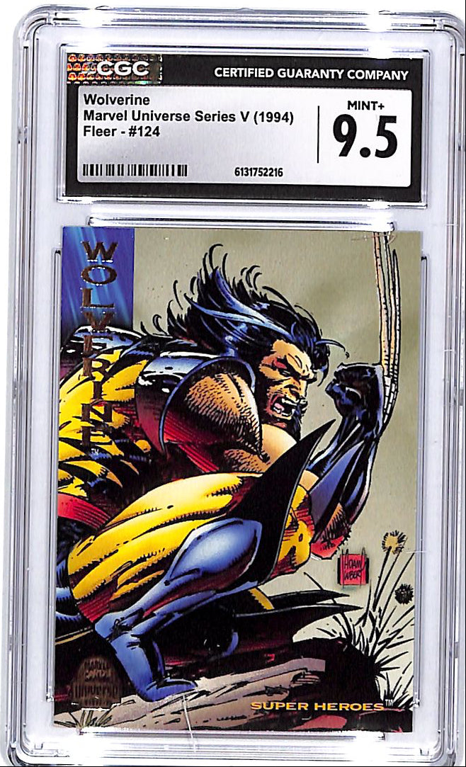 1994 Fleer Marvel Universe Series Wolverine #124 CGC 9.5