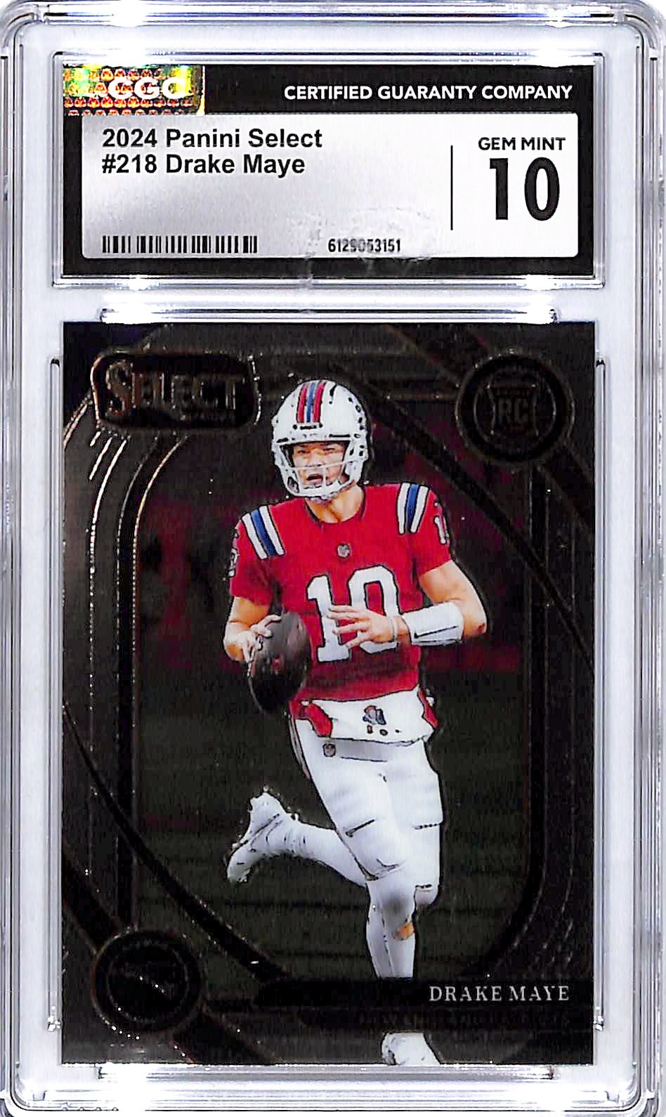 2024 Select Drake Maye Rookie RC #218 CGC 10 Patriots