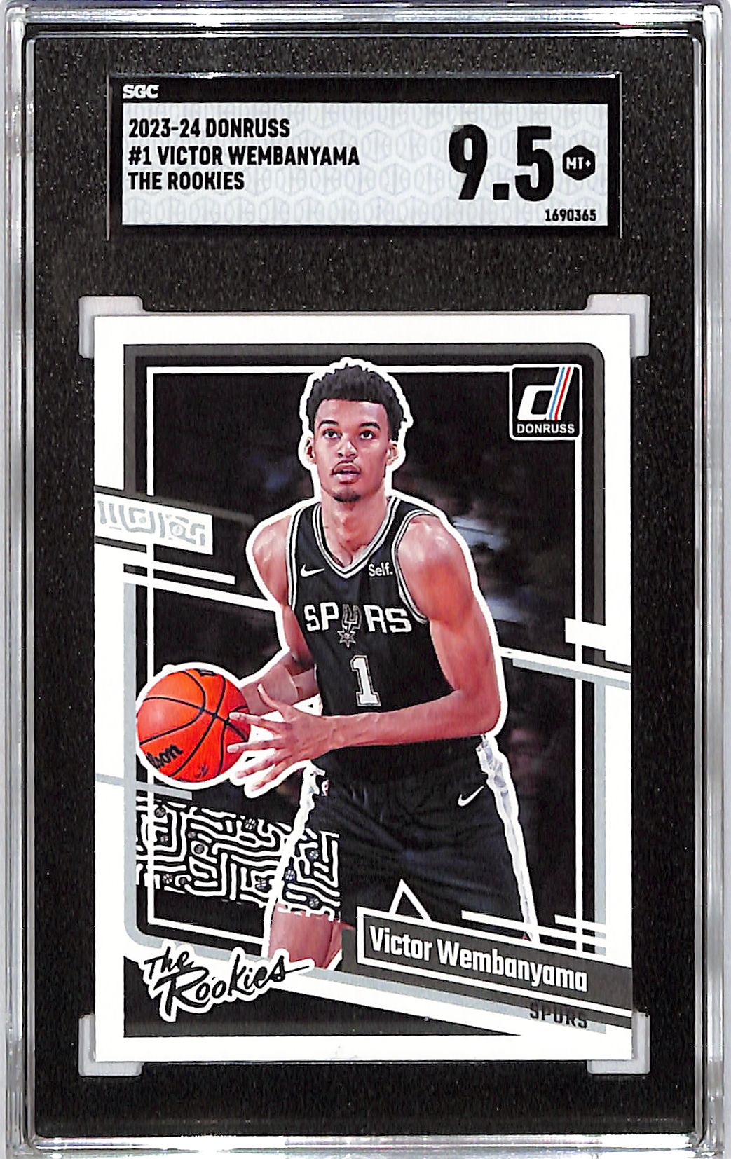 2023-24 Donruss Victor Wembanyama The Rookies RC SGC 9.5 Spurs