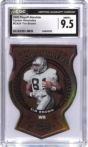 2000 Playoff Absolute Tim Brown Canton Absolutes CGC 9.5 Raiders