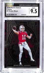 2024 Select Drake Maye Rookie RC Future #5 CGC 9.5 Patriots