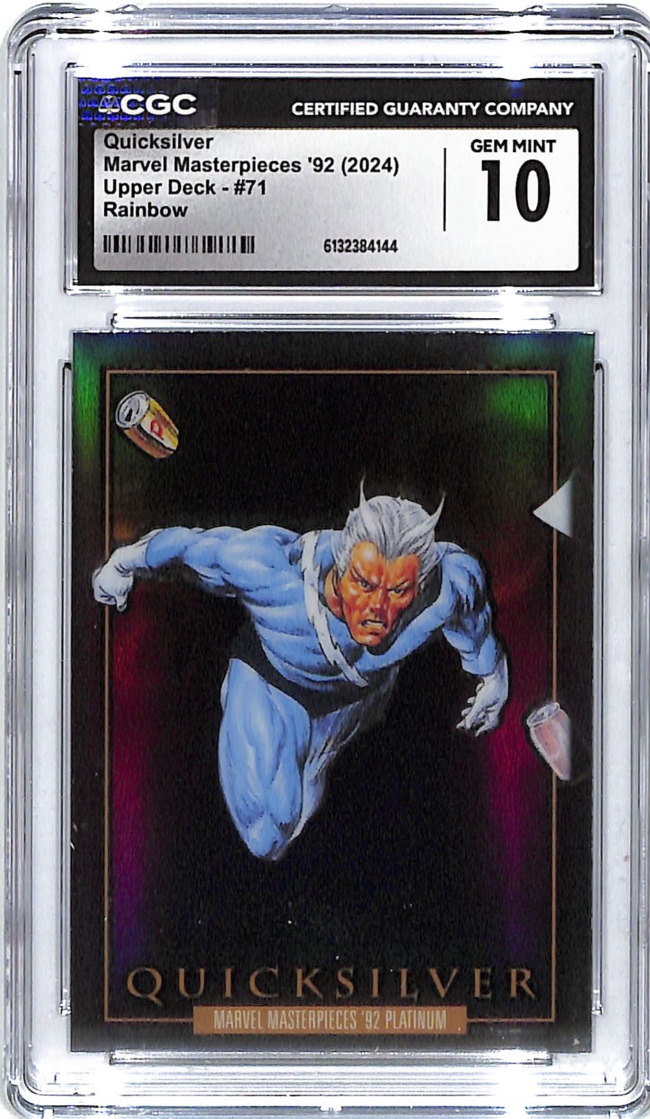 2024 Quicksilver UD Marvel Masterpieces '92 Rainbow  #71 CGC Gem Mint 10