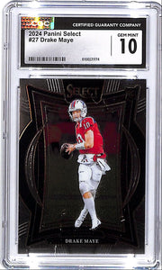 2024 Select Drake Maye Rookie RC #27 CGC 10 Patriots