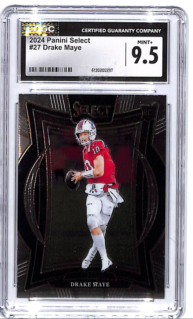 2024 Select Drake Maye Rookie RC #27 CGC 9.5 Patriots