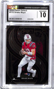 2024 Select Drake Maye Rookie RC #113 CGC 10 Patriots