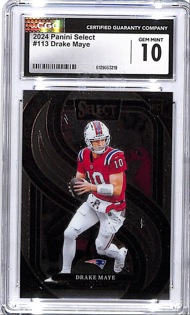 2024 Select Drake Maye Rookie RC #113 CGC 10 Patriots