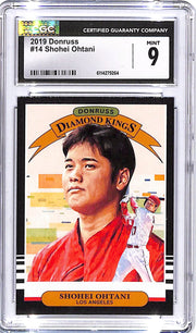 2019 Donruss Shohei Ohtani #14 Diamond Kings CGC 9 Angels